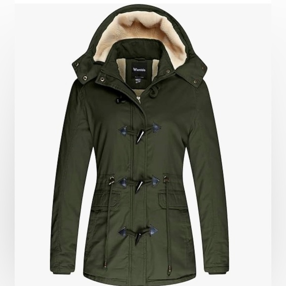 Wantdo Women's Winter Thicken Jacket Cotton Coat with Removable Hood - Picture 1 of 3